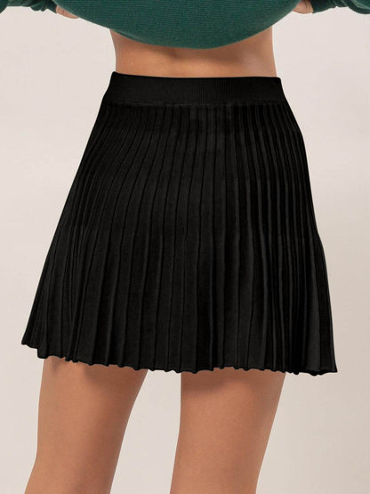 HYFVE High Waist Knit Pleated Flare Mini Skirt - Shop Style & More | Fresh Looks, Everyday Deals & Free Shipping