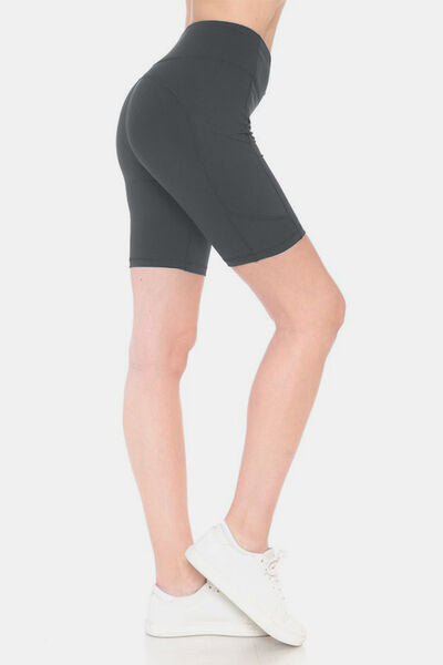 Leggings Depot Full Size High Waist Active Shorts Sport Shorts