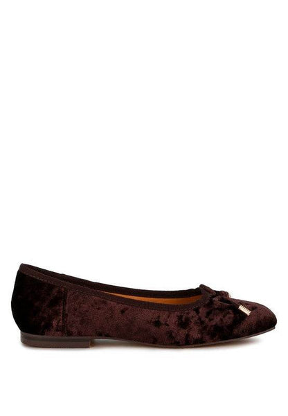 Buckrose Velvet Bow Ballerinas - Shop Style & More | Fresh Looks, Everyday Deals & Free Shipping