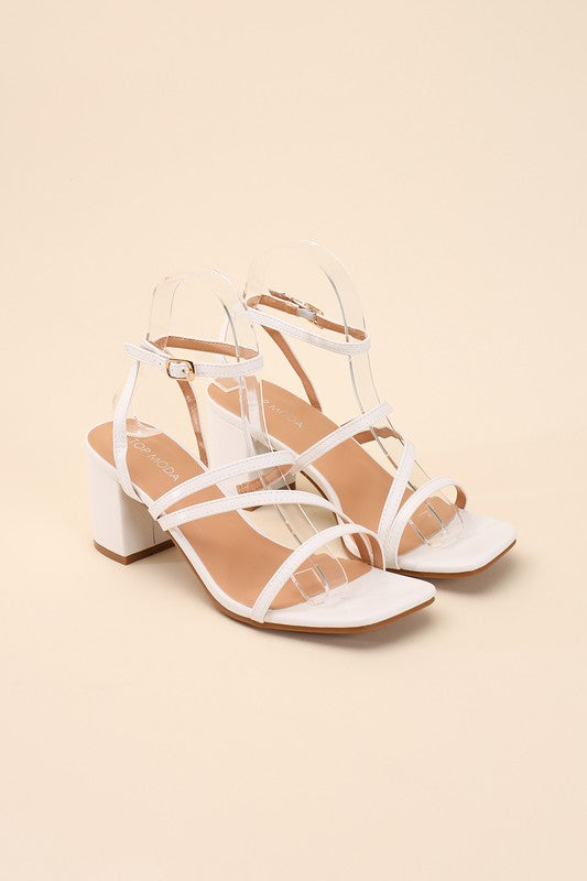 ALI-6 Strappy Low Heel Heels