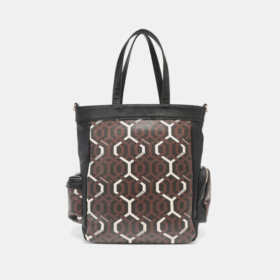 Nicole Lee USA Geometric Pattern Tote Bag Bags