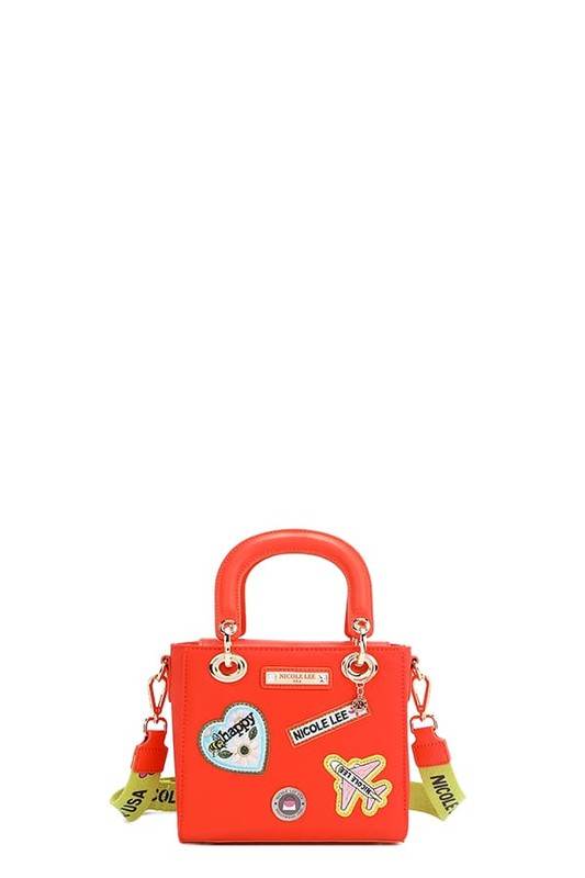 Nicole Lee USA Color Patch Handbag with Top Handle - Shop Style & More | Fresh Looks, Everyday Deals & Free Shipping