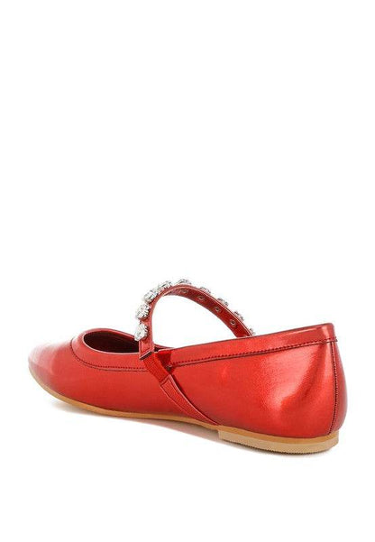 Gloxinia Metallic Mary Jane Ballerinas - Shop Style & More | Fresh Looks, Everyday Deals & Free Shipping
