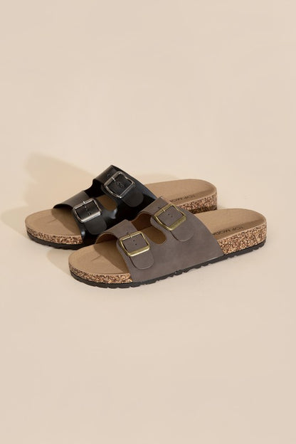 MARS-1 Buckle Strap Slides Sandals