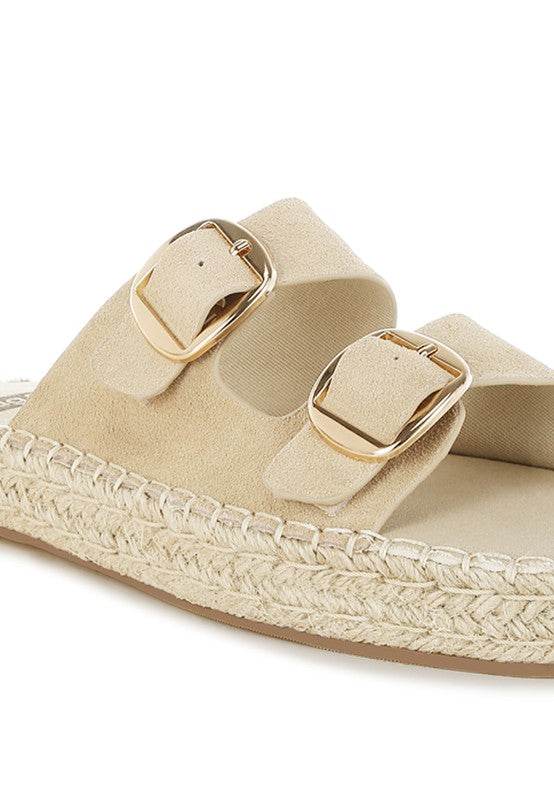 Kuopa Genuine Soft Leather Espadrille Flatform - Shop Style & More | Fresh Looks, Everyday Deals & Free Shipping
