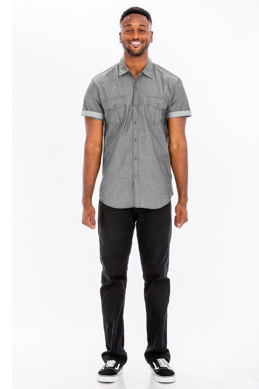 Weiv Men's Casual Short Sleeve Two Tone Shirts - Shop Style & More | Fresh Looks, Everyday Deals & Free Shipping