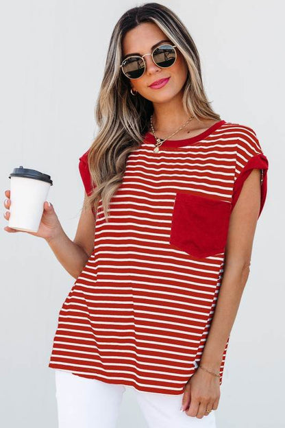 Annika Stripe Round Neck Tank Top - Shop Style & More | Fresh Looks, Everyday Deals & Free Shipping