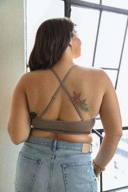 Plus Size Crochet Lace High Neck Bralette - Shop Style & More | Fresh Looks, Everyday Deals & Free Shipping