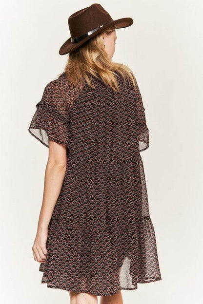 Floral print v-neck mini dress - Shop Style & More | Fresh Looks, Everyday Deals & Free Shipping