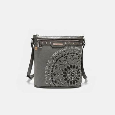 Nicole Lee USA Metallic Stitching Embroidery Inlaid Rhinestone Crossbody Bag - Shop Style & More | Fresh Looks, Everyday Deals & Free Shipping