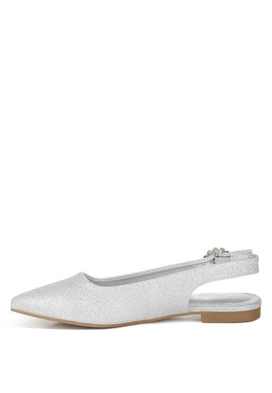Giora Glitter Slingback Flat Sandals - Shop Style & More | Fresh Looks, Everyday Deals & Free Shipping