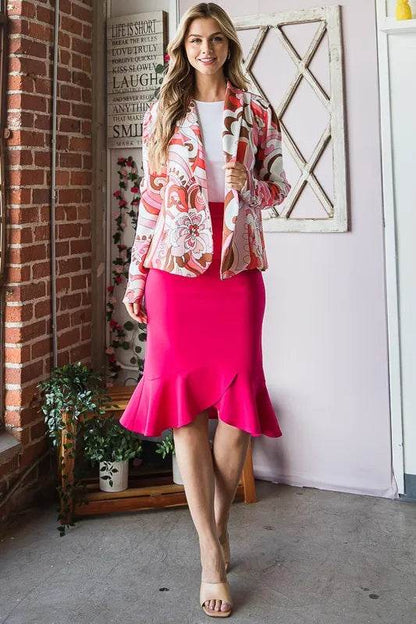 Heimish Full Size Shawl Floral Open Blazers Plus Size - Shop Style & More | Fresh Looks, Everyday Deals & Free Shipping