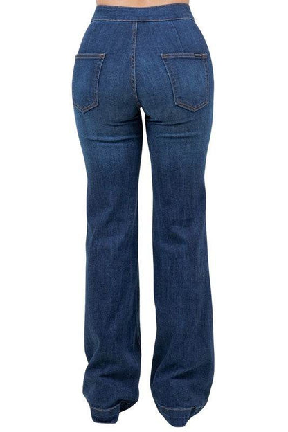Harley Wide Leg Dark Blue- Inseam 34 - Shop Style & More | Fresh Looks, Everyday Deals & Free Shipping