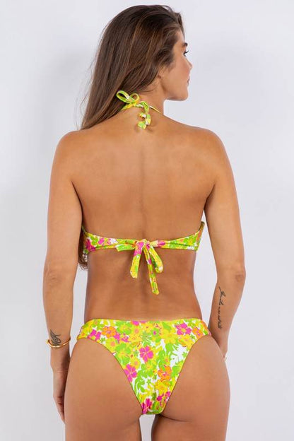 TWO PIECE FLORAL PRINTS PLEATED TOP BIKINI - Shop Style & More | Fresh Looks, Everyday Deals & Free Shipping