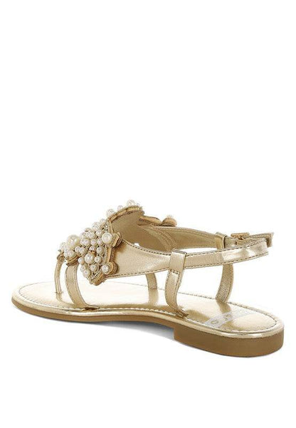 Opazie Metallic Pearl Embellished Flats - Shop Style & More | Fresh Looks, Everyday Deals & Free Shipping