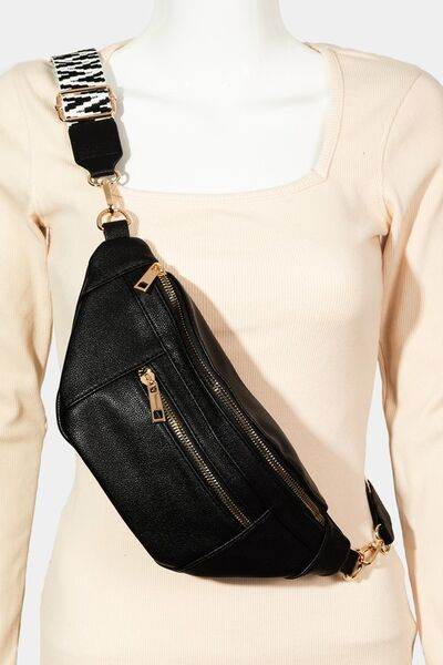 Fame PU Leather Crossbody Bag with Removable Strap - Shop Style & More | Fresh Looks, Everyday Deals & Free Shipping