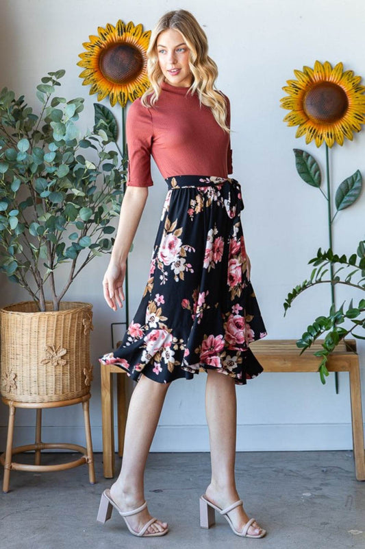 Reborn J Floral Wrap Ruffle Hem Dress - Shop Style & More | Fresh Looks, Everyday Deals & Free Shipping