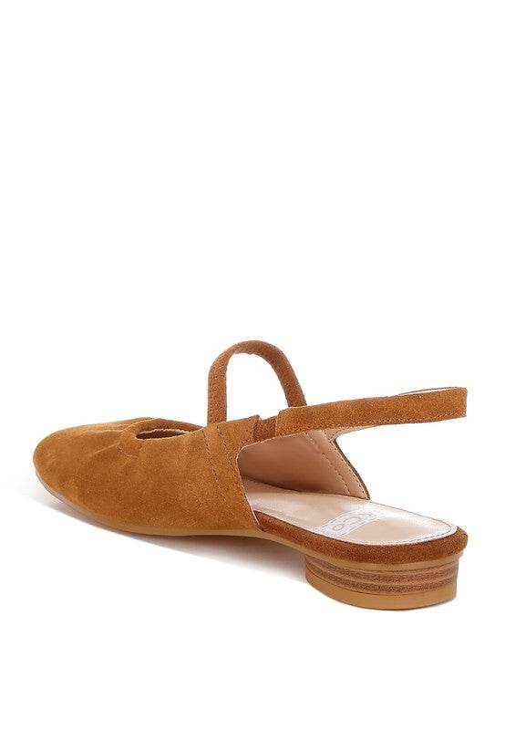 Bounzi Soft Suede Leather Slingback Sandals - Shop Style & More | Fresh Looks, Everyday Deals & Free Shipping