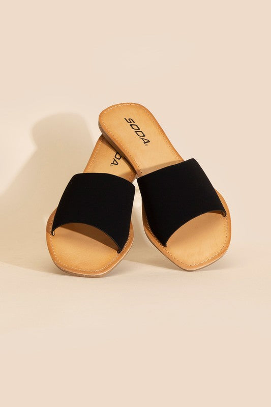 Airway-S Flat Slides BLACK Sandals