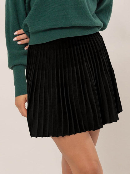HYFVE High Waist Knit Pleated Flare Mini Skirt - Shop Style & More | Fresh Looks, Everyday Deals & Free Shipping