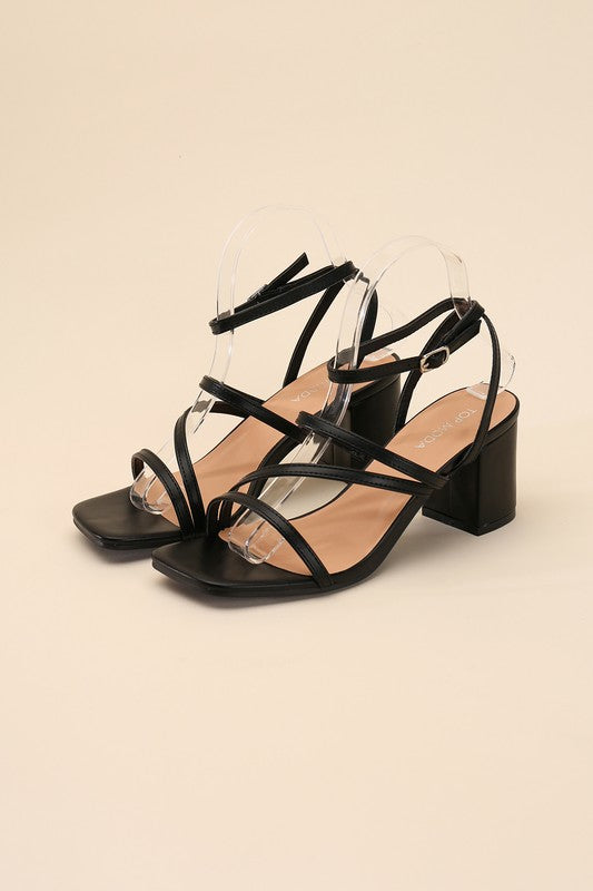 ALI-6 Strappy Low Heel Heels