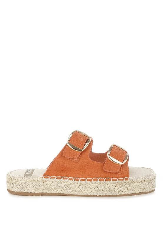 Kuopa Genuine Soft Leather Espadrille Flatform - Shop Style & More | Fresh Looks, Everyday Deals & Free Shipping