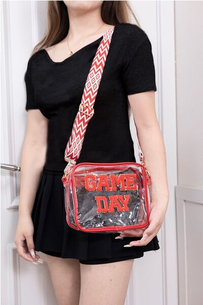 Zenana GAME DAY Stadium Approved Transparent Crossbody Bag Bags