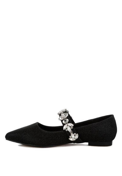Flavia Diamante Brooch Glitter Ballerinas - Shop Style & More | Fresh Looks, Everyday Deals & Free Shipping