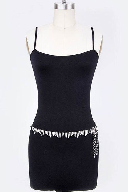 Sparkly Chevron Rhinestone Chain Belt - Shop Style & More | Fresh Looks, Everyday Deals & Free Shipping