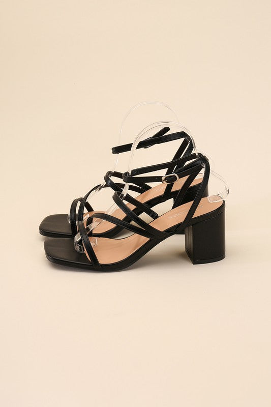 ALI-6 Strappy Low Heel Heels