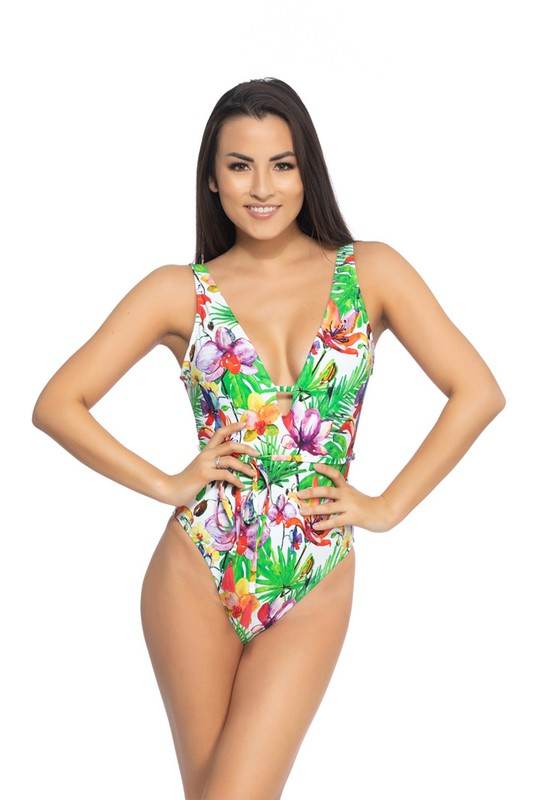 TROPICAL PRINT ONE PIECE SWIMSUIT - Shop Style & More | Fresh Looks, Everyday Deals & Free Shipping