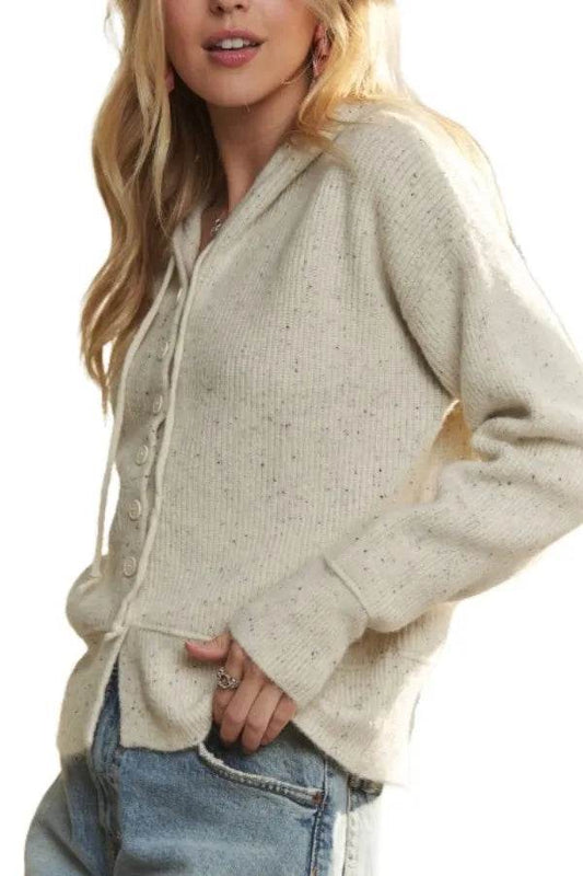 ADORA Hoodie Relaxed Fit Ribbed Cuffs Sweater Cardigan - Shop Style & More | Fresh Looks, Everyday Deals & Free Shipping