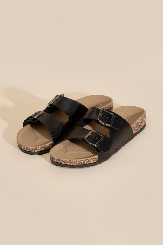 MARS-1 Buckle Strap Slides Sandals