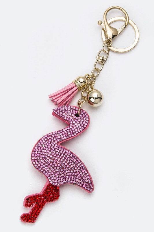 Crystal Flamingo Pillow Key Charm - Shop Style & More | Fresh Looks, Everyday Deals & Free Shipping