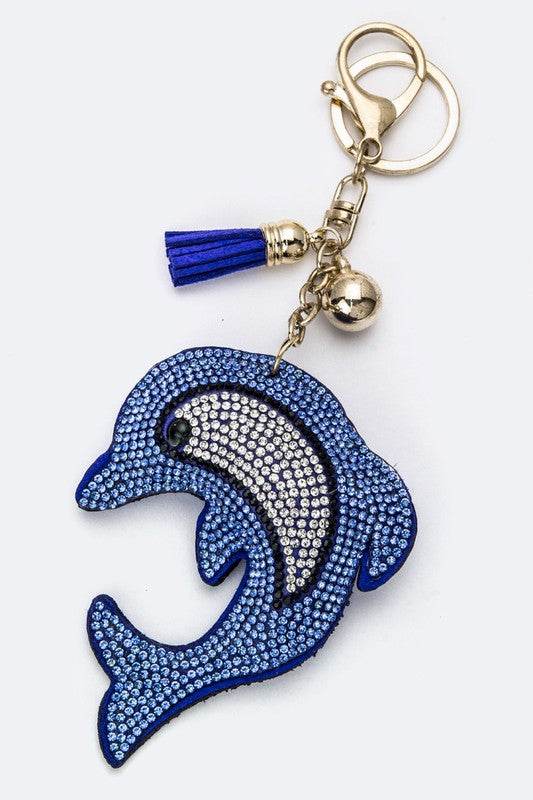 Soft Crystal Dolphin Key Charm - Shop Style & More | Fresh Looks, Everyday Deals & Free Shipping