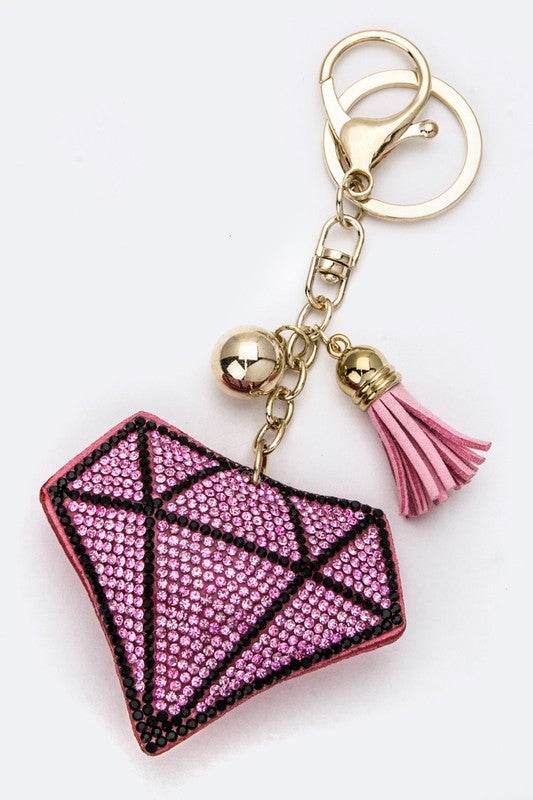 Crystal Diamond Pillow Key Charm - Shop Style & More | Fresh Looks, Everyday Deals & Free Shipping