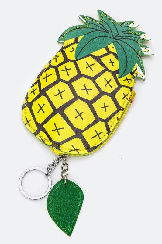 Pineapple Small Zip Coin Pouch - Shop Style & More | Fresh Looks, Everyday Deals & Free Shipping