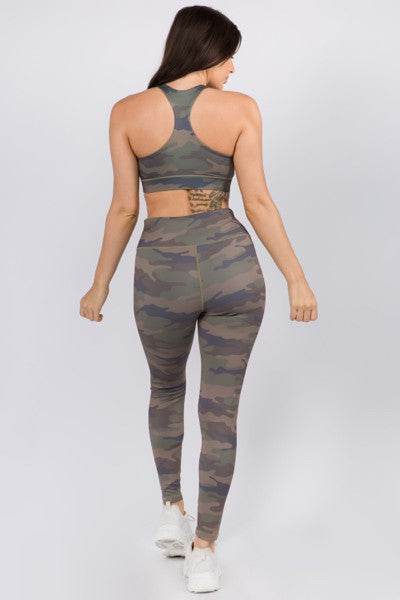 Active High Rise Camouflage Leggings with Pocket - Shop Style & More | Fresh Looks, Everyday Deals & Free Shipping