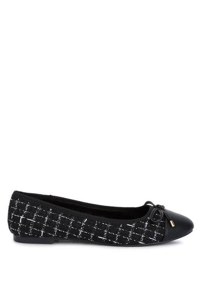 Junpey Plaid Tweed Ballet Flats - Shop Style & More | Fresh Looks, Everyday Deals & Free Shipping