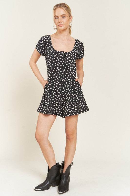 FLORAL BUTTON DOWN ROMPER - Shop Style & More | Fresh Looks, Everyday Deals & Free Shipping