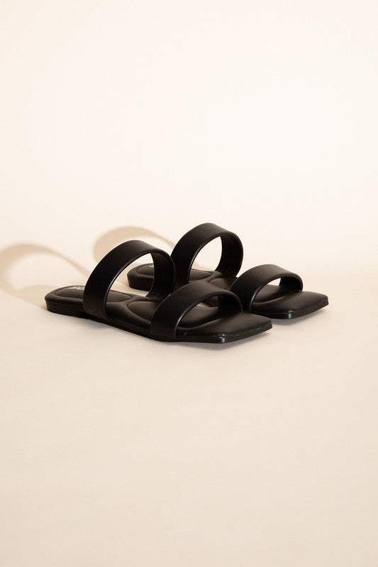 RAMSEY-S Double Strap Slides Sandals