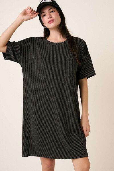 Mittoshop Urban Rib Knit Short Sleeve Tee Dress - Shop Style & More | Fresh Looks, Everyday Deals & Free Shipping