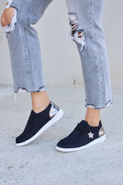 Forever Link Star Lace-Up Flat Sneakers Sneakers