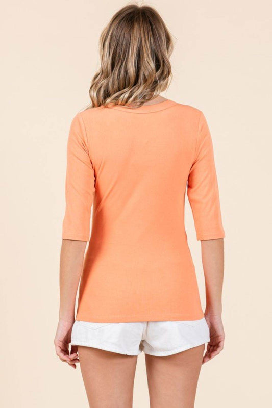 Mittoshop Round Neck Half Sleeve T-Shirt - Shop Style & More | Fresh Looks, Everyday Deals & Free Shipping