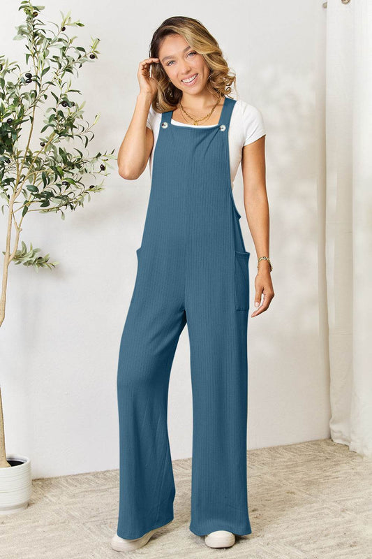 Double Take Full Size Wide Strap Overall with Pockets - Shop Style & More | Fresh Looks, Everyday Deals & Free Shipping