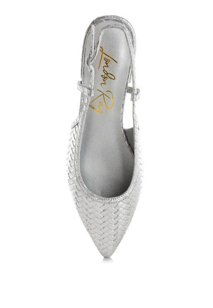 Kurina Metallic Woven Slingback Sandals - Shop Style & More | Fresh Looks, Everyday Deals & Free Shipping