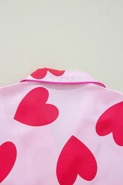 Pink Classic Heart Valentines Pajamas Set - Shop Style & More | Fresh Looks, Everyday Deals & Free Shipping