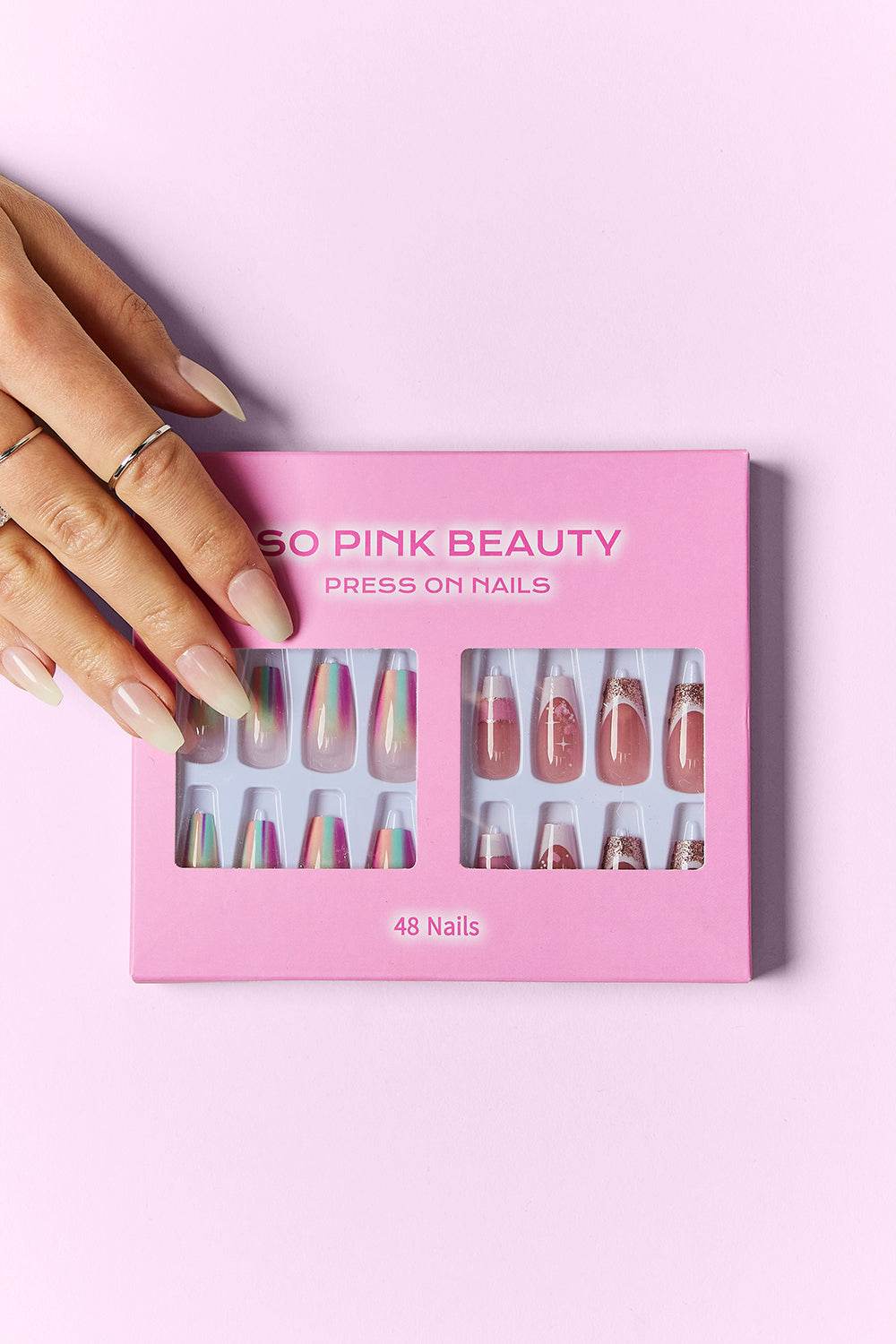 SO PINK BEAUTY Press On Nails 2 Packs - Shop Style & More | Fresh Looks, Everyday Deals & Free Shipping