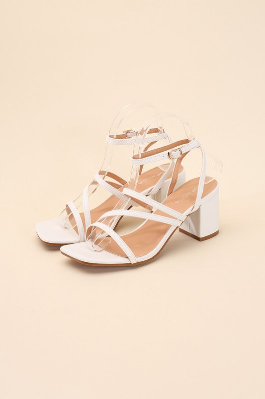 ALI-6 Strappy Low Heel Heels