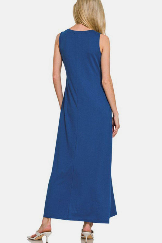 Zenana Scoop Neck Wide Strap Tank Dress - Shop Style & More | Fresh Looks, Everyday Deals & Free Shipping